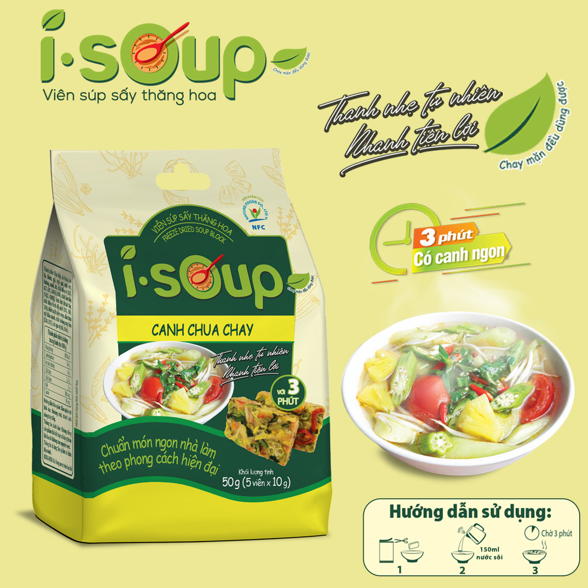 Canh Lười I-Soup (Buy 10 gets $10 off)
