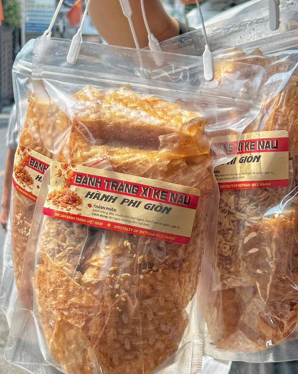 Bánh Tráng Xì Ke Nâu Hành Phi Giòn (Pre-order 1 week)
