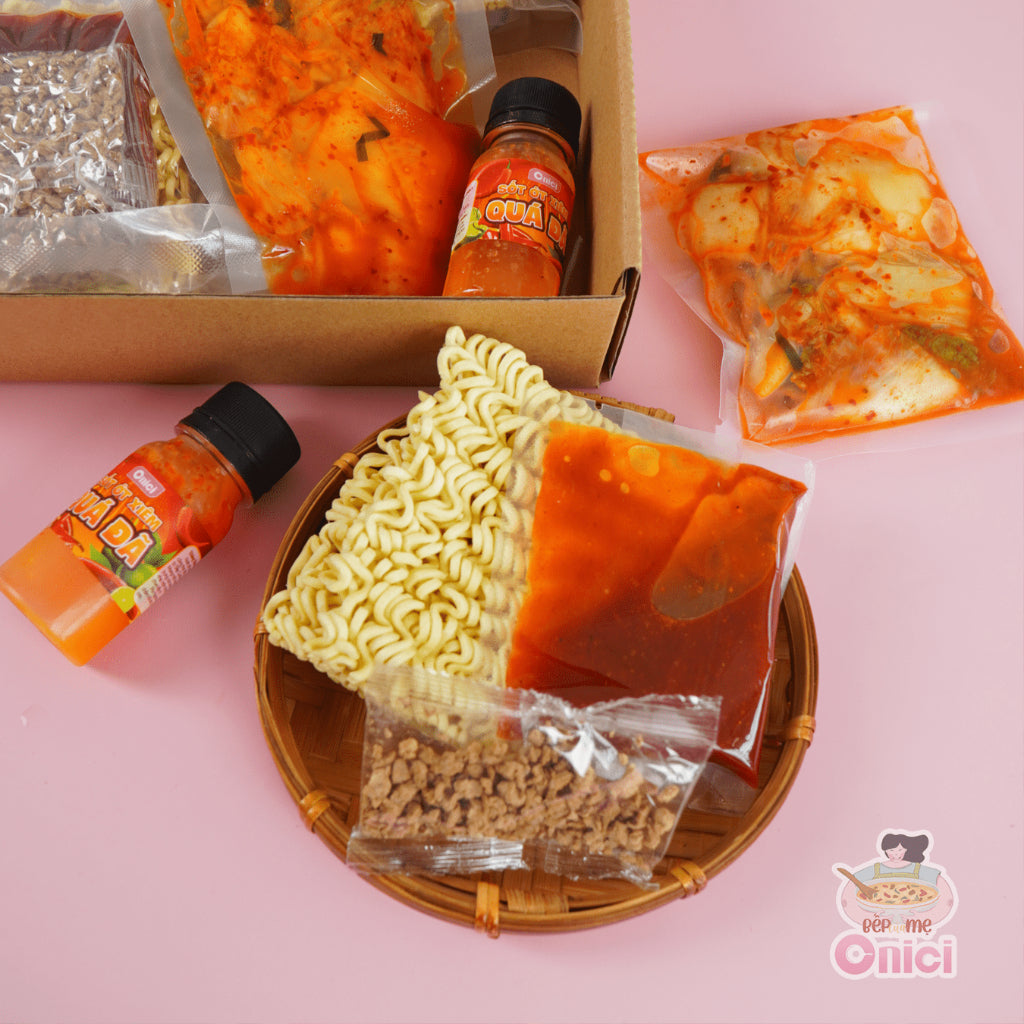 Set Mì Cay Không Kimchi (Set Ramen Cay)