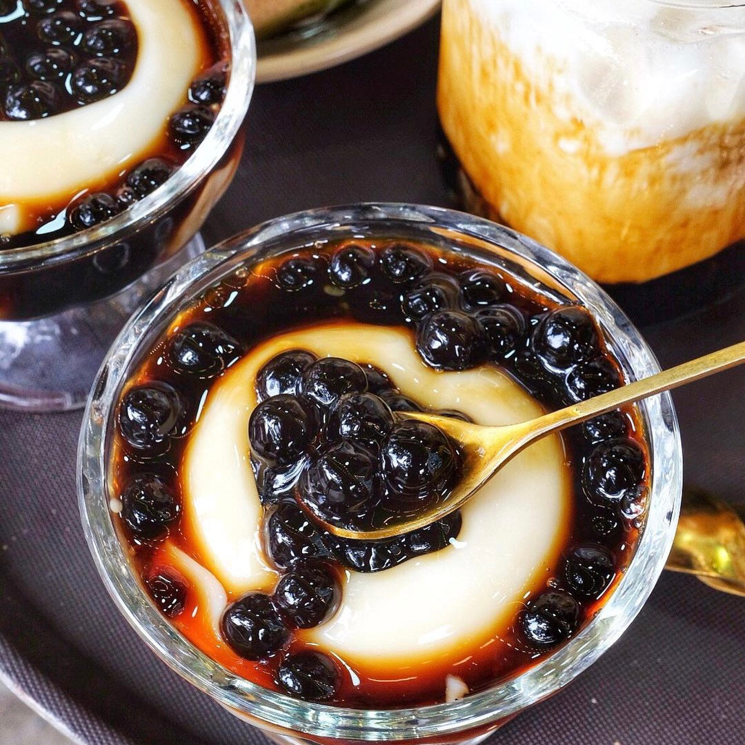 TÀU HỦ TRÂN CHÂU ĐƯỜNG ĐEN (TOFU BOBA ĐƯỜNG NÂU)