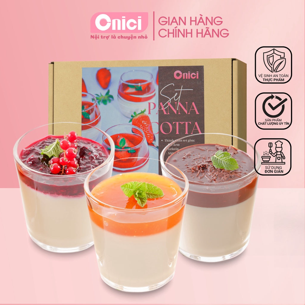 PANNA COTTA SET ONICI Ăn Vặt Tại Mỹ