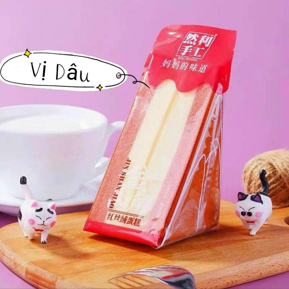 Bánh Bông Lan Tam Giác Đài Loan 3 Vị (Bánh Sandwich Tam Giác 3 Hương Vị)