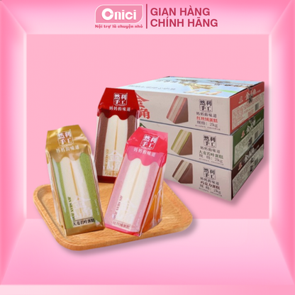 Bánh Bông Lan Tam Giác Đài Loan 3 Vị (Bánh Sandwich Tam Giác 3 Hương Vị)
