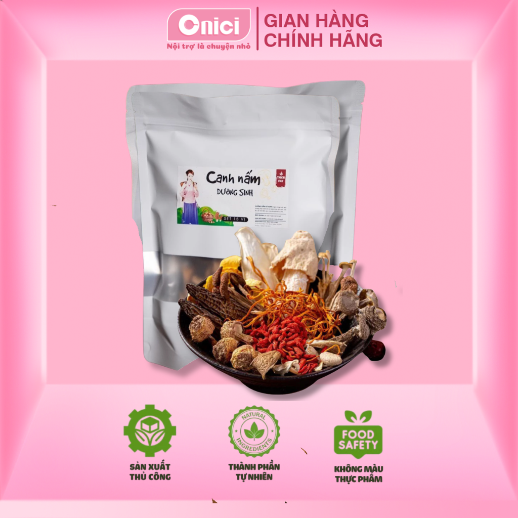 Set Canh Nấm Dưỡng Sinh 15 Vị