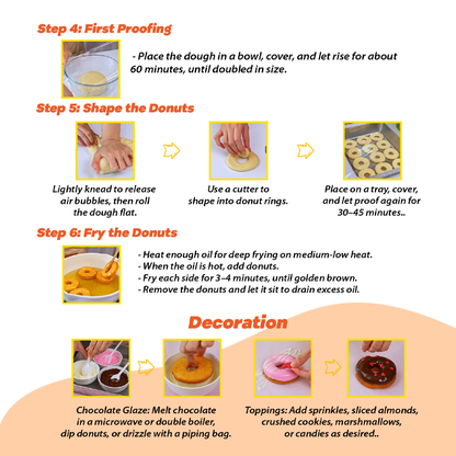 DIY DONUT MAKING KIT – Make 8 Homemade Donuts