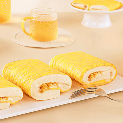 SANDWICH CUỘN VỎ TRỨNG SỐT KEM BÉO CHÀ BÔNG (Sandwich chà bông heo bọc da trứng)
