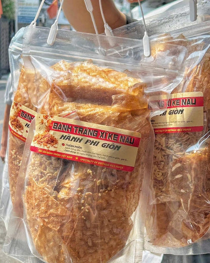 Bánh Tráng Xì Ke Nâu Hành Phi Giòn (Pre-order 1 week)
