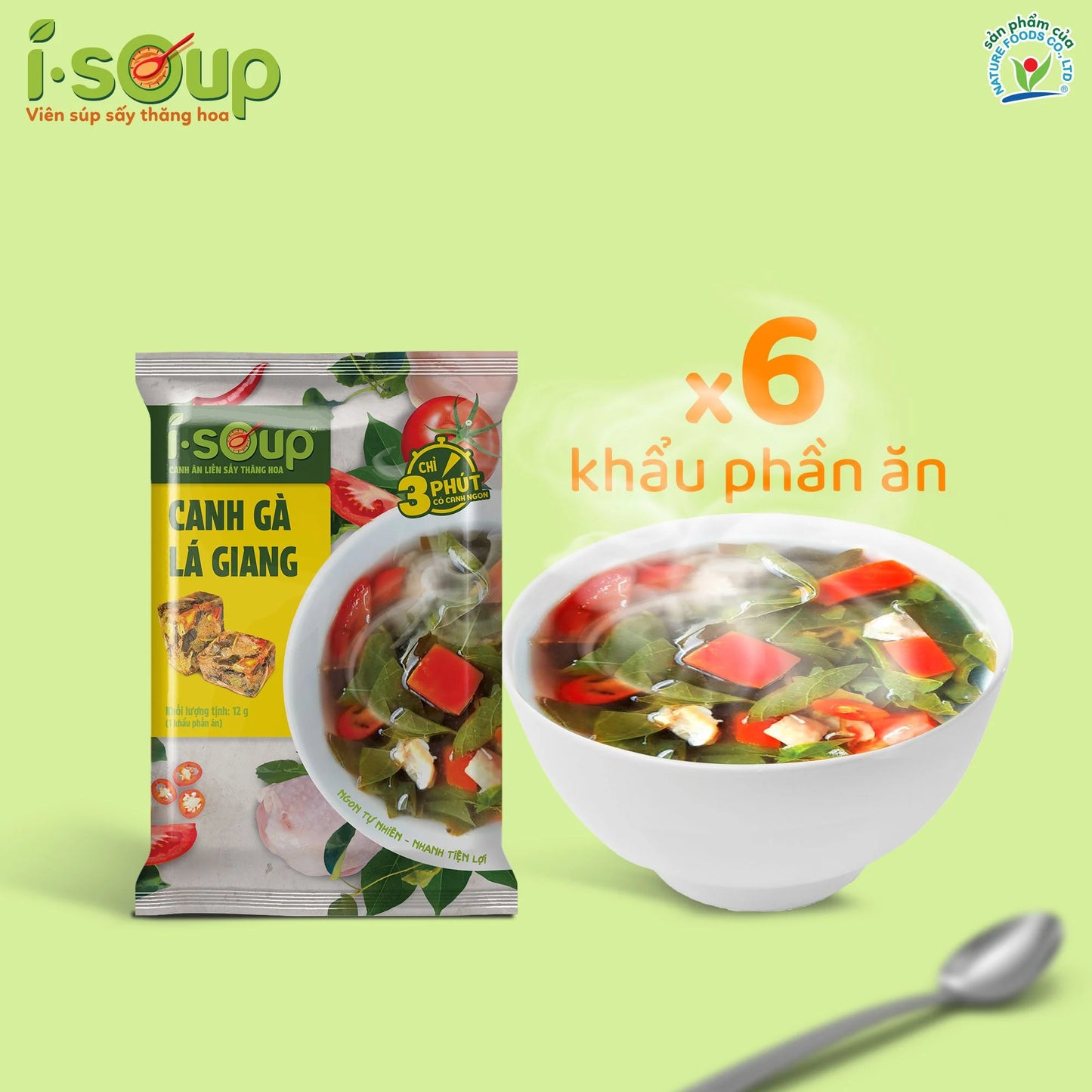 Canh Lười I-Soup (Buy 10 gets $10 off)