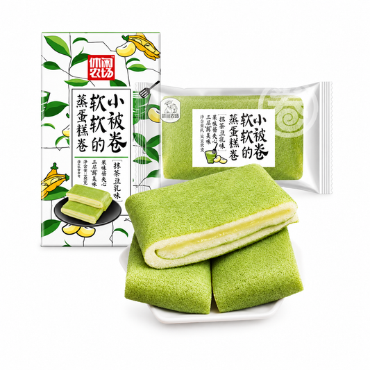 Bánh Bông Lan Cuộn Matcha Nhân Kem