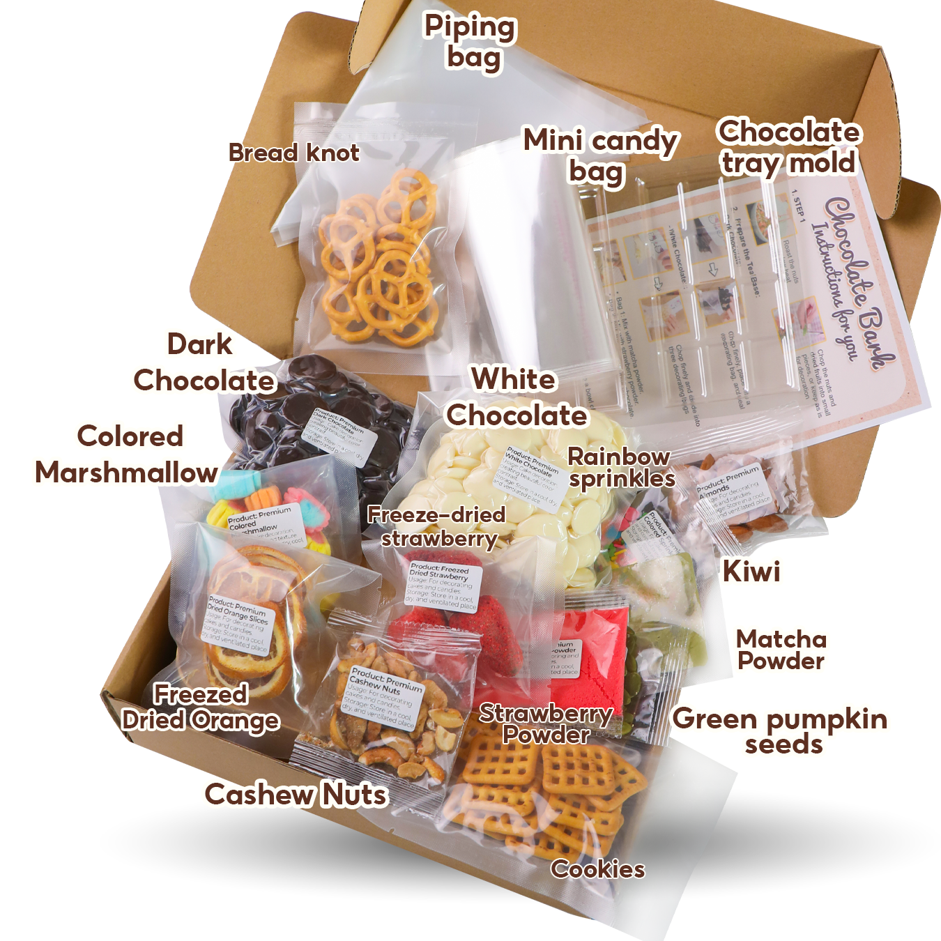 SET CHOCOLATE BARK (DIY CHOCOLATE BARK KIT)