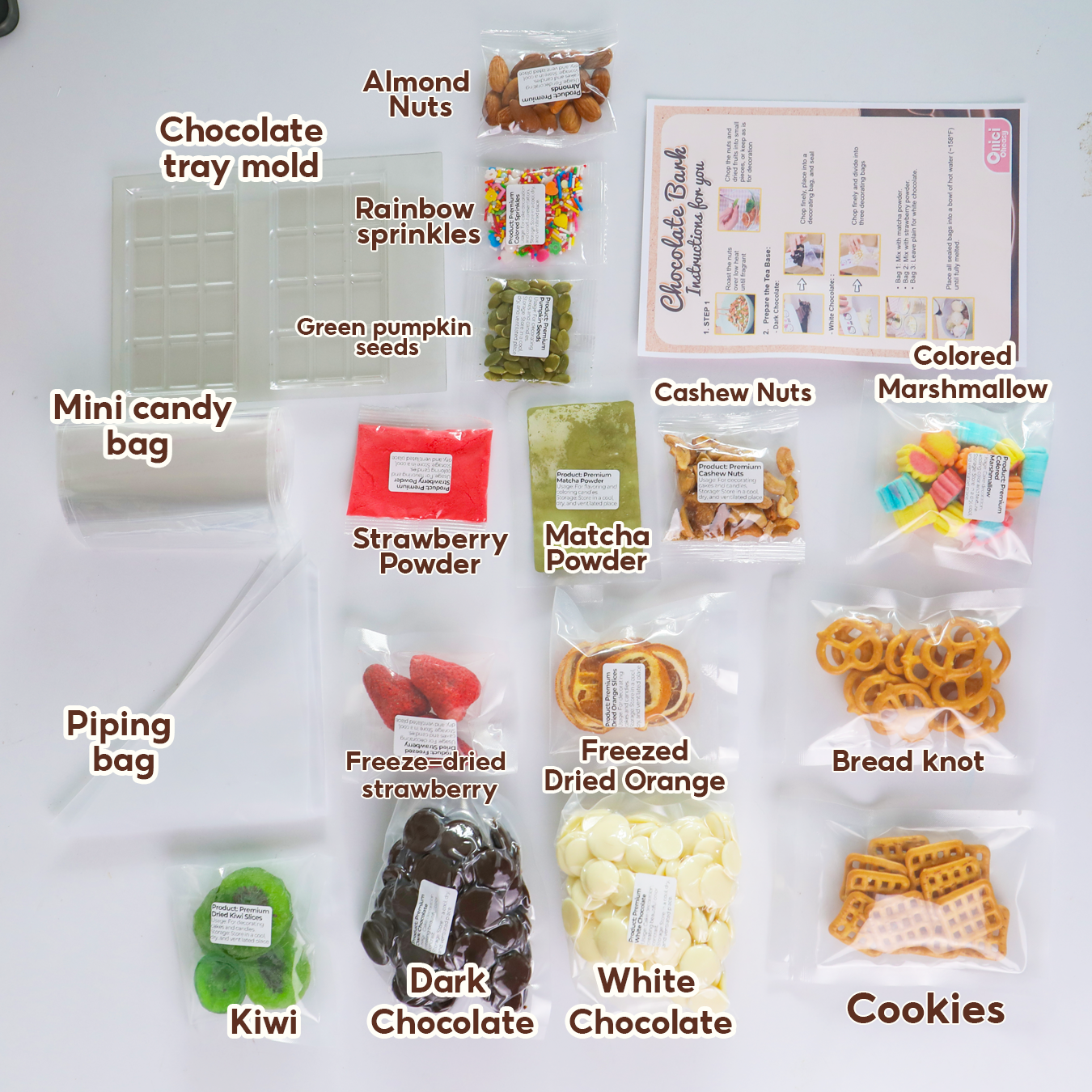 SET CHOCOLATE BARK (DIY CHOCOLATE BARK KIT)