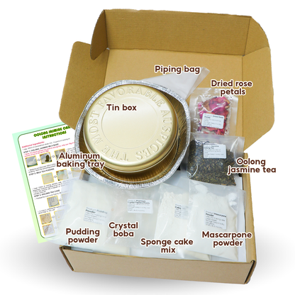 Oolong Jasmine Cake Making Kit – Premium DIY Milk Tea Cake Set