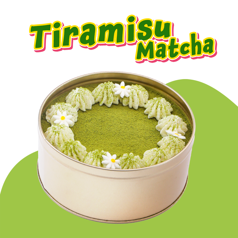 Matcha tiramisu diy making kit in a tin box