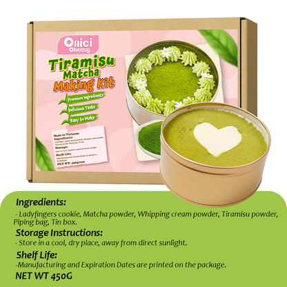 Matcha tiramisu diy making kit onici
