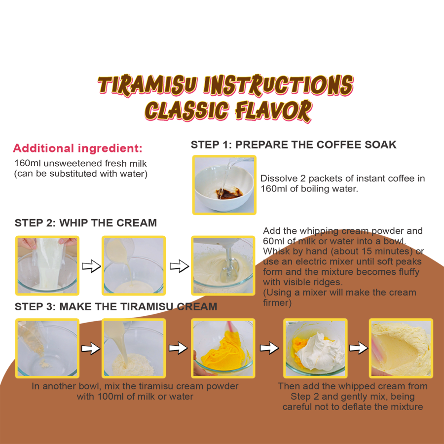 Tiramisu Making Kit – DIY Dessert Kit, Makes 1 Tin Cake