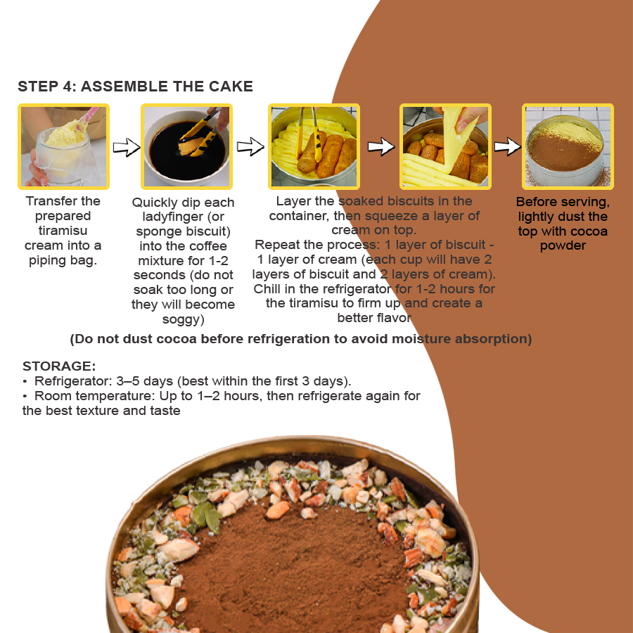 Tiramisu Making Kit – DIY Dessert Kit, Makes 1 Tin Cake