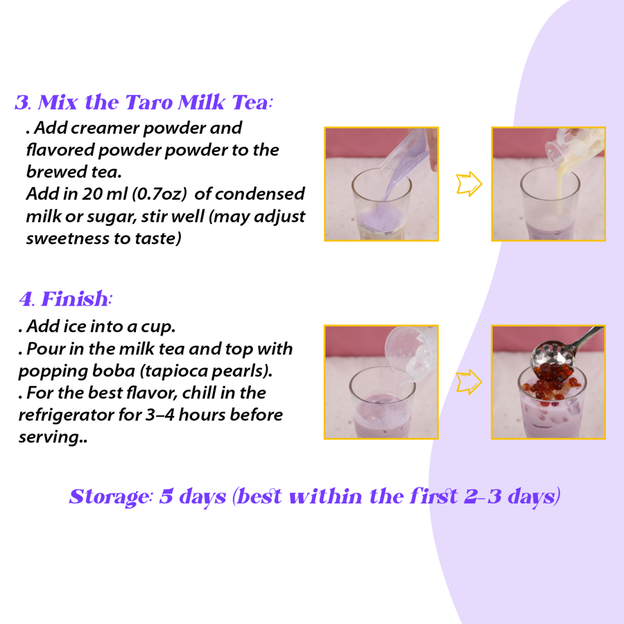 TRÀ SỮA KHOAI MÔN (TARO MILK TEA KIT)