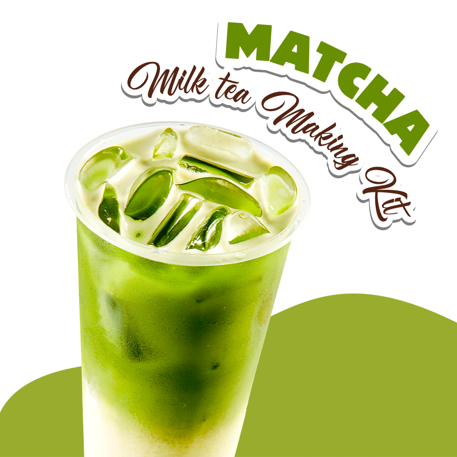 Set Trà Sữa Matcha (Matcha Milk Tea Making Kit) – DIY Boba Kit, Makes 5 Cups