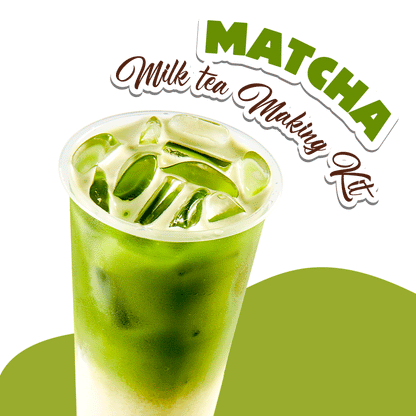 Set Trà Sữa Matcha (Matcha Milk Tea Making Kit) – DIY Boba Kit, Makes 5 Cups