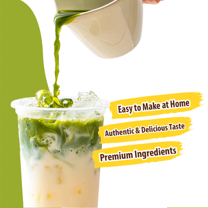 Set Trà Sữa Matcha (Matcha Milk Tea Making Kit) – DIY Boba Kit, Makes 5 Cups