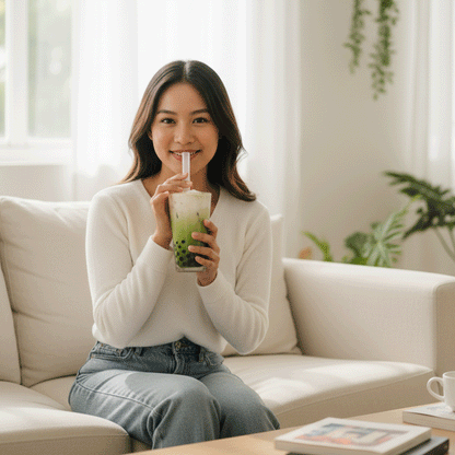 Set Trà Sữa Matcha (Matcha Milk Tea Making Kit) – DIY Boba Kit, Makes 5 Cups