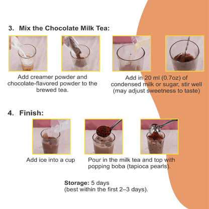 TRÀ SỮA CHOCOLATE (CHOCOLATE MILK TEA KIT)