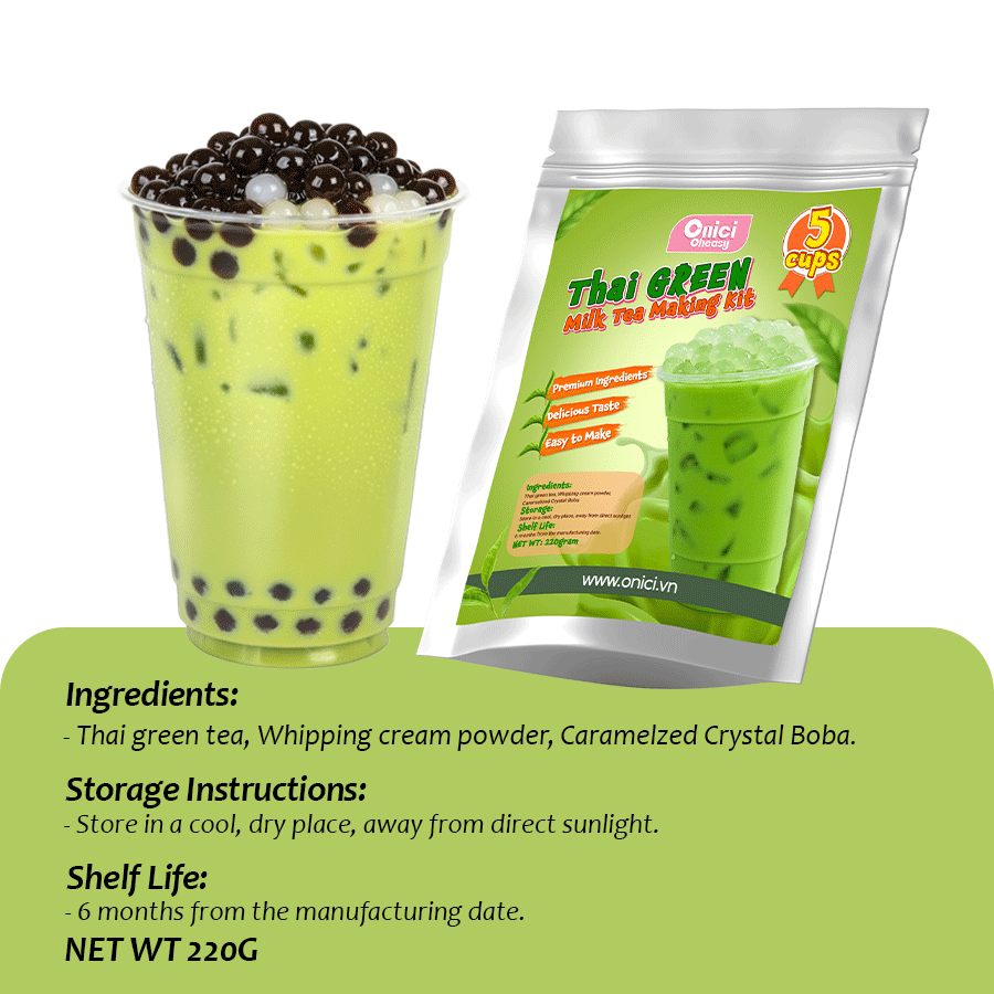 TRÀ SỮA THÁI XANH (THAI GREEN MILK TEA KIT)