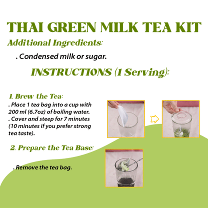 TRÀ SỮA THÁI XANH (THAI GREEN MILK TEA KIT)
