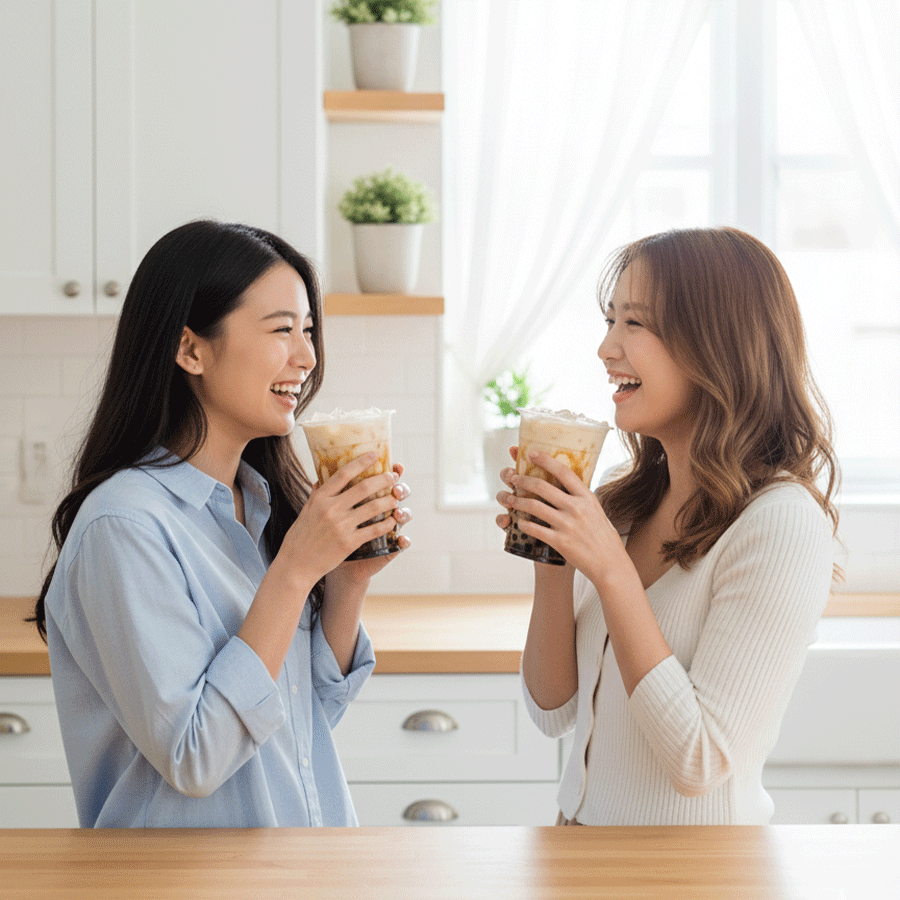 Set Sữa Tươi Trân Châu Đường Đen (Brown Sugar Milk Tea Kit) – DIY Boba Kit Makes 5 Cups