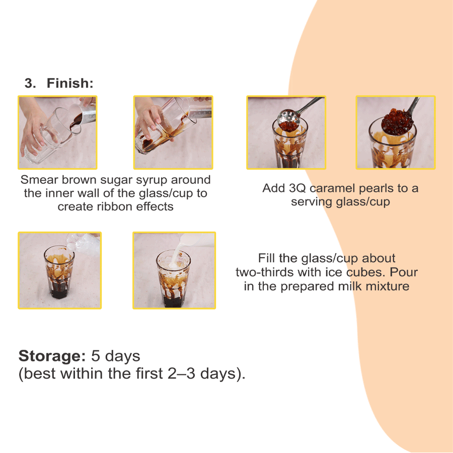 Set Sữa Tươi Trân Châu Đường Đen (Brown Sugar Milk Tea Kit) – DIY Boba Kit Makes 5 Cups