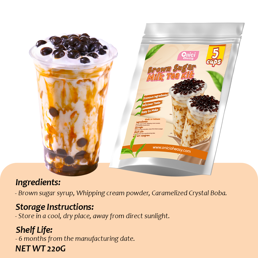 brown sugar milk tea making kit onici
