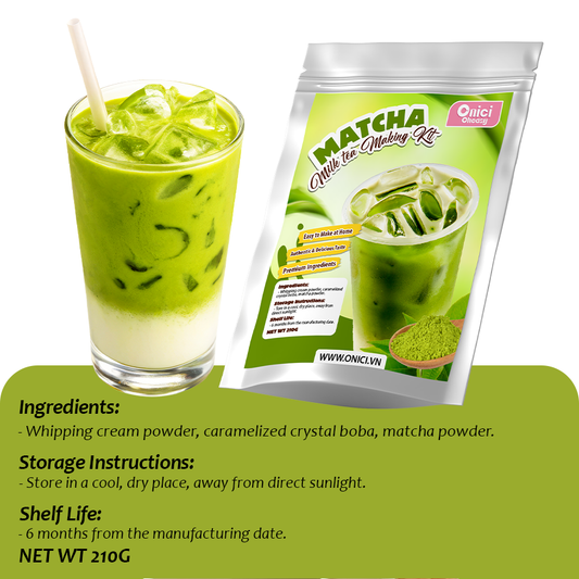 Matcha milk tea making kit onici