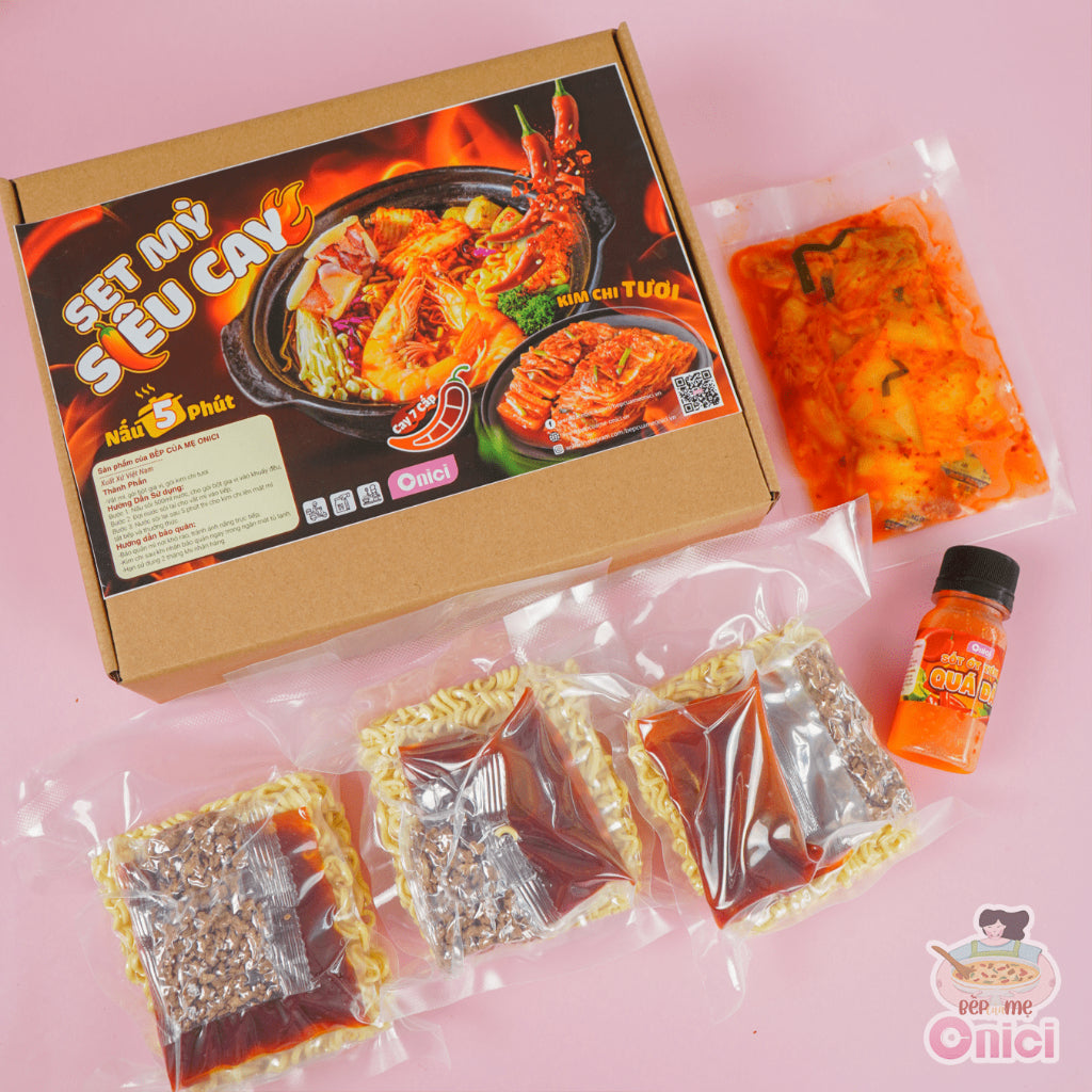 Set Mì Cay Không Kimchi (Set Ramen Cay)