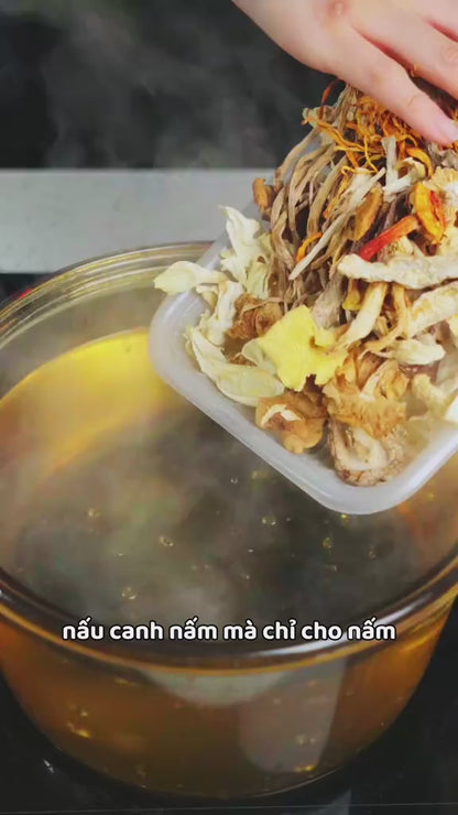 Set Canh Nấm Dưỡng Sinh 15 Vị