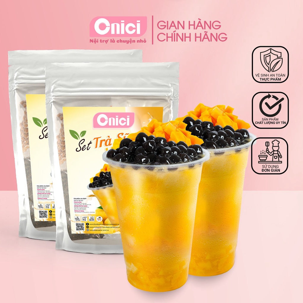 TRÀ SỮA VỊ XOÀI (MANGO MILK TEA KIT)