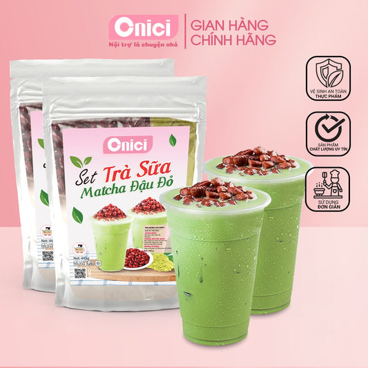 TRÀ SỮA MATCHA ĐẬU ĐỎ (BỘ TRÀ SỮA MATCHA) 